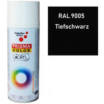 Prisma Color Lackspray Acryllack Tiefschwarz RAL 9005, 400 ml
